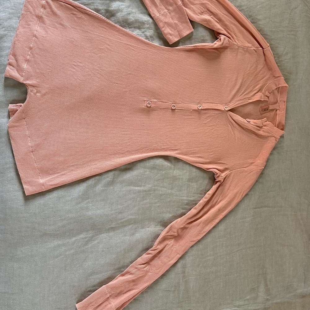 Skims Long Sleeve Henley Romper